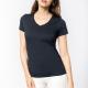 Kariban - T-shirt Supima® col V manches courtes femme - Black - XS