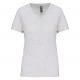 Kariban - T-shirt Bio150 col V femme - Ash Heather - XS