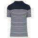 Kariban - T-shirt marin col rond Bio homme - Navy / White Stripes - S