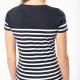 Kariban - T-shirt marin col rond Bio femme - Navy / White Stripes - XS