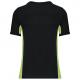 Kariban - Tiger > t-shirt bicolore manches courtes - Black / Lime - 3XL