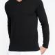 Kariban - T-shirt col V manches longues homme - Black - 3XL