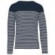 Kariban - Marinière manches longues homme - Navy / White Stripes - S