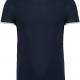 Kariban - T-shirt maille piquée col rond homme - Navy / Off White - S