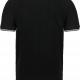 Kariban - T-shirt maille piquée col V homme - Black / Light Grey / White - S