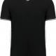 Kariban - T-shirt maille piquée col V homme - Black / Light Grey / White - S