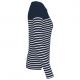 Kariban - Marinière manches longues femme - Navy / White Stripes - S