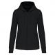 Kariban - Sweat-shirt à capuche écoresponsable à fermeture éclair femme - Black - XS