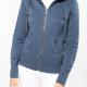 Kariban - Sweat-shirt zippé capuche "mélange" femme - Blue Heather - M