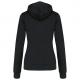 Kariban - Sweat-shirt capuche contrastée femme - Black / Fine Grey - S