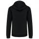 Kariban - Sweat-shirt zippé capuche contrastée - Black / Fine Grey - S