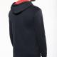 Kariban - Sweat-shirt zippé capuche contrastée - Black / Fine Grey - S