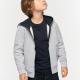 Kariban - Sweat-shirt zippé capuche enfant - Black / Fine Grey - 6/8 ans