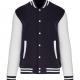 Kariban - Blouson molleton teddy enfant - Navy / White - 6/8 ans