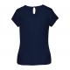 Kariban - Blouse crêpe manches courtes femme - Deep Sea Blue - 34 FR