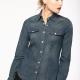 Kariban - Chemise denim manches longues femme - Blue Jean - M