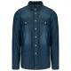 Kariban - Chemise denim manches longues - Blue Jean - M