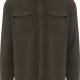 Kariban - Surchemise polaire doublée sherpa polaire - Dark Khaki / Storm Grey - S