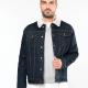 Kariban - Veste denim doublée sherpa homme - Blue Rinse - S