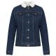 Kariban - Veste denim doublée sherpa femme - Blue Rinse - XS