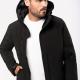 Kariban - Parka softshell doublée capuche homme - Black - S