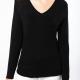 Kariban - Pull col V femme - Black - S