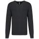 Kariban - Pullover premium col V - Black Heather - XS