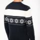 Kariban - Pullover motif étoile - Night Navy - XS