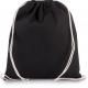 Kimood - Petit sac à dos en coton bio avec cordelettes - Black - One Size