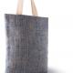 Kimood - Sac en toile de jute teint 100% naturel - Black - One Size