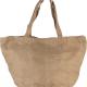 Kimood - Sac cabas en toile de jute teint 100% naturel - Natural - One Size