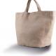 Kimood - Sac cabas en toile de jute teint 100% naturel - Natural - One Size