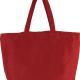 Kimood - Grand sac en juco avec doublure intérieure - Washed Crimson Red - One Size