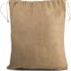 Kimood - Sac en toile de jute avec cordelettes - Natural / Gold - One Size