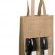 Kimood - Sac porte-bouteilles en jute - Black / Silver - One Size