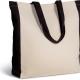 Kimood - Sac cabas bicolore - Natural / Black - One Size