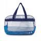 Kimood - Sac de plage avec système anti-sable - Transparent / Navy - One Size