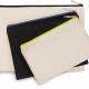 Kimood - Pochette en coton canvas - petit modèle - Black / Royal Blue - One Size