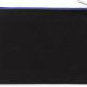 Kimood - Pochette en coton canvas - modèle moyen - Black / Royal Blue - One Size