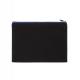 Kimood - Pochette en coton canvas - grand modèle - Black / Royal Blue - One Size