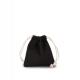 Kimood - Sac coton à cordon - petit - Black - One Size