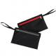 Kimood - Pochette range-masques à double compartiment - Black / Red / Cool Grey - One Size