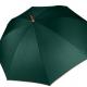 Kimood - Parapluie mât en bois - Bottle Green / Beige - One Size