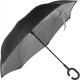 Kimood - Parapluie inversé mains libres - Black / Slate Grey - One Size