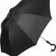 Kimood - Parapluie mât coulissant - Black - One Size