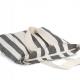 Kimood - Sac shopping recyclé - Motifs rayés - Striped Ecume - One Size