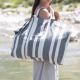 Kimood - Sac fourre-tout recyclé - Motifs rayés - Striped Ecume - One Size