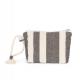 Kimood - Pochette recyclée - Motifs rayés - Striped Ecume - One Size