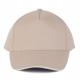 K-up - CASQUETTE AVEC SANDWICH CONTRASTÉ - 5 PANNEAUX - Beige / White - One Size