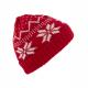 K-up - Bonnet à motifs Noël - Cherry Red / Natural - One Size